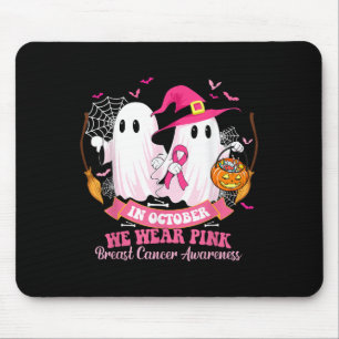 Breast Cancer Women Halloween In October We Wear P Mouse Pad