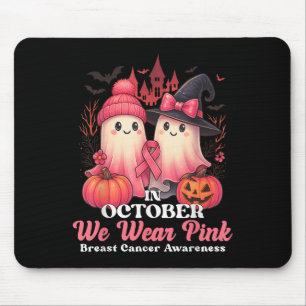Breast Cancer Women Halloween In October We Wear P Mouse Pad