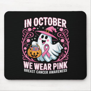 Breast Cancer Women Halloween In October We Wear P Mouse Pad