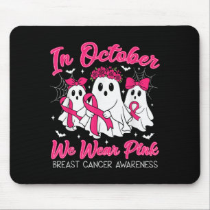 Breast Cancer Women Halloween In October We Wear P Mouse Pad