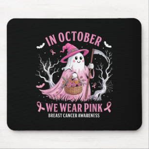 Breast Cancer Women Halloween In October We Wear P Mouse Pad