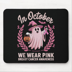 Breast Cancer Women Halloween In October We Wear P Mouse Pad