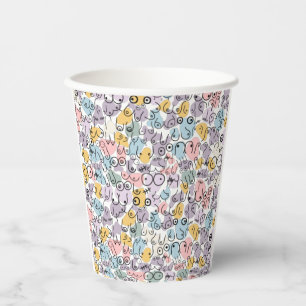 breast design paper cups