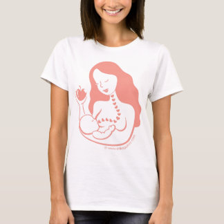 Breast Feeding Mother and Baby, Healthy Eating T-Shirt