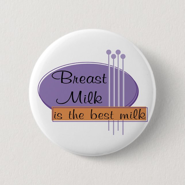 Breast Milk Is The Best Milk 2 Inch Round Button (Front)