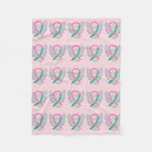 Breast & Ovarian Cancer Awareness Angel Blankets