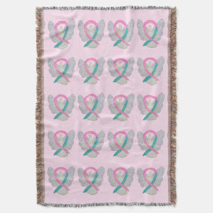 Breast & Ovarian Cancer Syndrome Ribbon Blankets