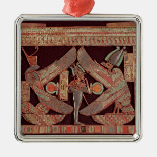 Breast plate depicting Osiris, god of Metal Ornament