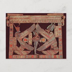 Breast plate depicting Osiris, god of Postcard