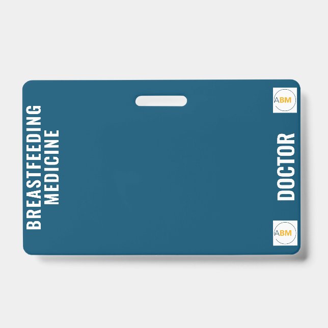 Breastfeeding and Lactation Medicine Badge Card (Front)