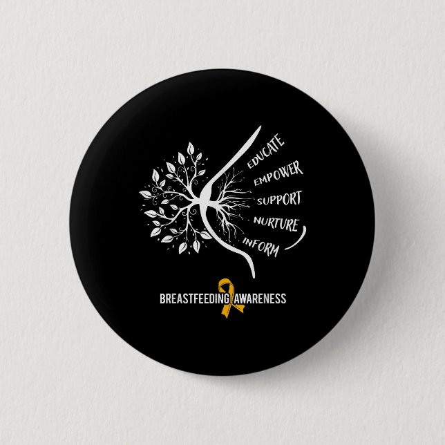 Breastfeeding Awareness Family Usa Breast Milk Lac 2 Inch Round Button (Front)