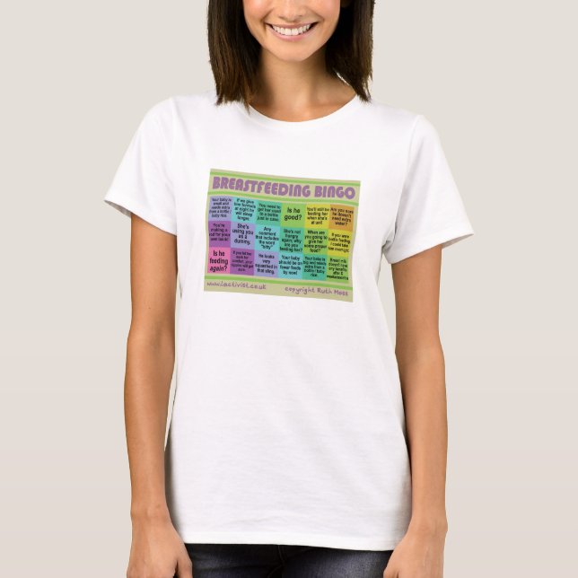 Breastfeeding Bingo T-Shirt (Front)