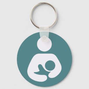 Breastfeeding Icon - Mauve Keychain