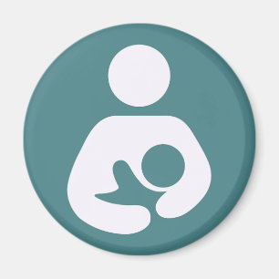 Breastfeeding Icon - Mauve Magnet