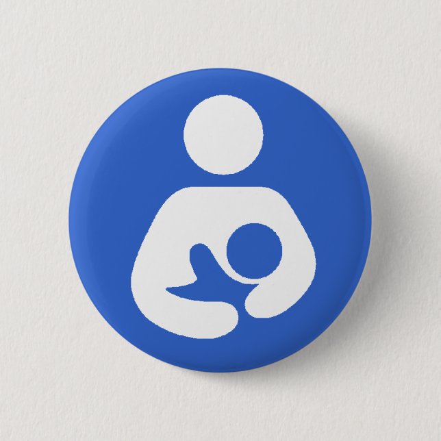 Breastfeeding International Symbol 2 Inch Round Button (Front)