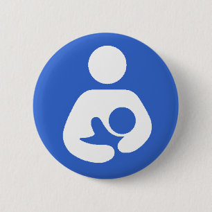 Breastfeeding International Symbol 2 Inch Round Button
