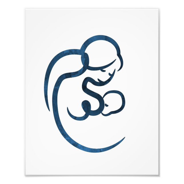 Breastfeeding Mother Photo Print (Front)