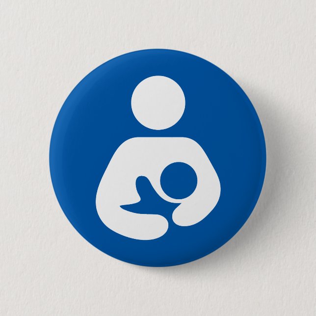 Breastfeeding / Nursing Icon 2 Inch Round Button (Front)