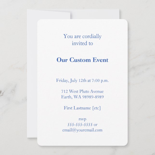 Breastfeeding / Nursing Icon Invitation (Front)