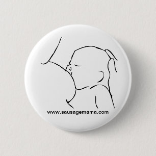 Breastfeeding Support Badge 2 Inch Round Button