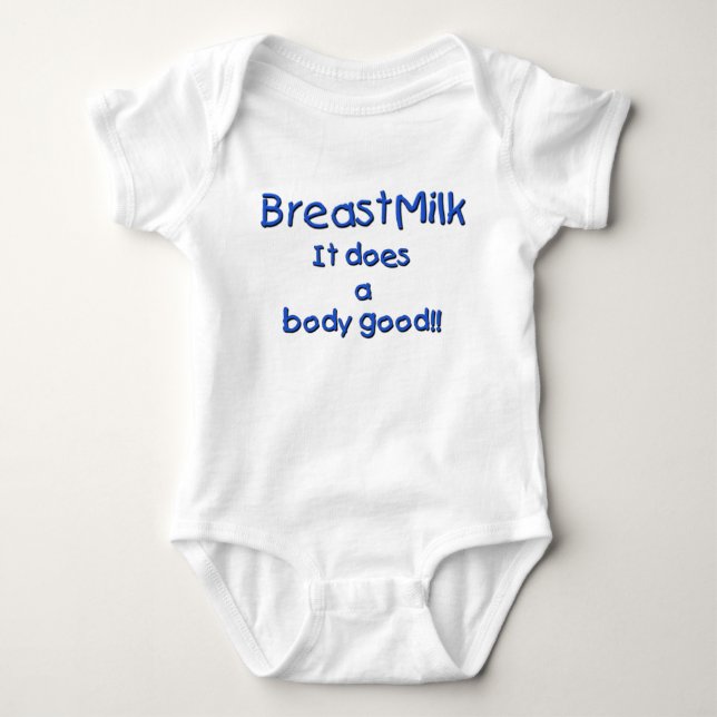 Breastmilk (Boy) Baby Bodysuit (Front)