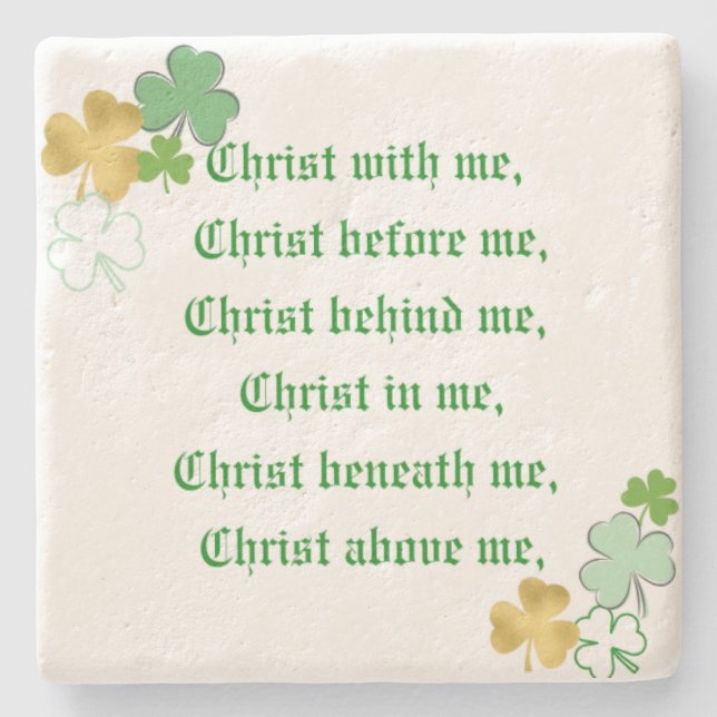 Breastplate of St. Patrick Coaster (Front)