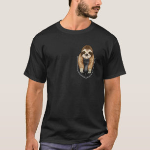 Breastpocket Sloth Sloth In A Breast Pocket T-Shirt