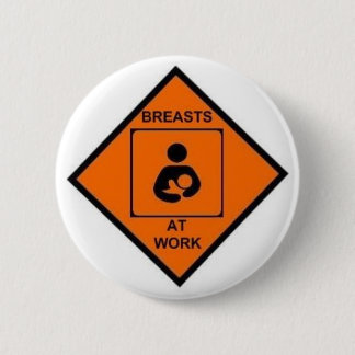 breasts at work 2 inch round button