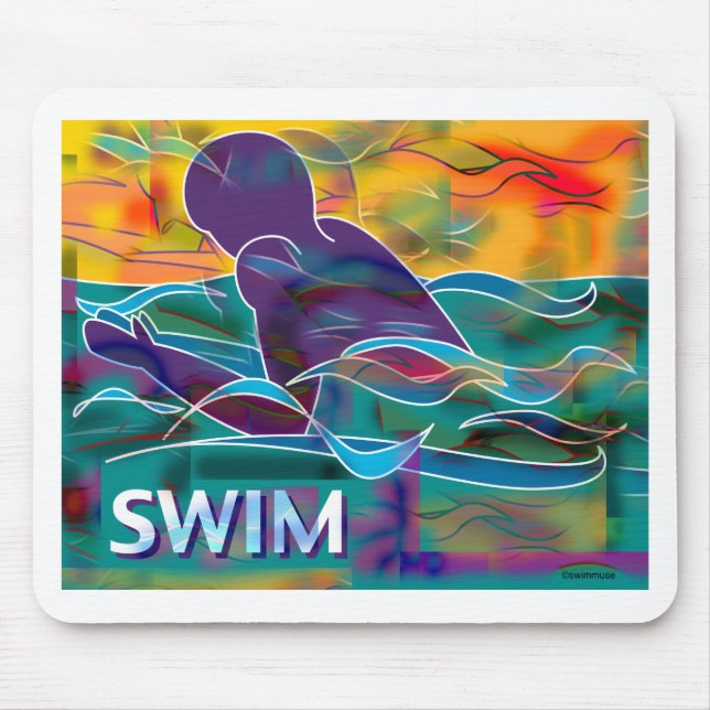 Breaststroke Mouse Pad (Front)
