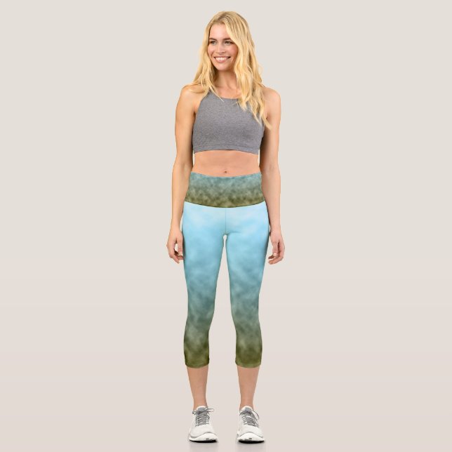 Breath Between Shorelines Capri Leggings (Front)
