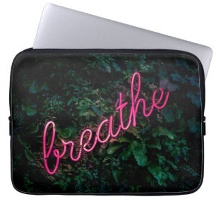 Breath Curved Word Art Street 3D Art Vintage Signa Laptop Sleeve