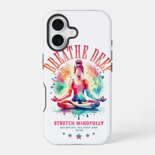 Breath Deep  iPhone 16 Case (Back)