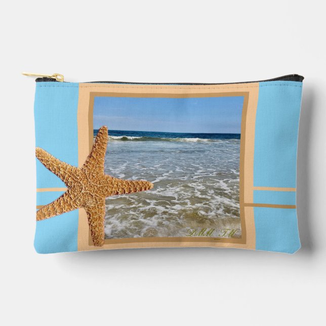 Breath in the ocean accessories pouch.  accessory pouch (Front)