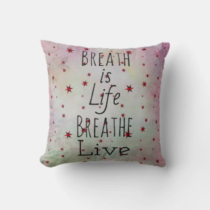 Breath is Life Throw Pillow