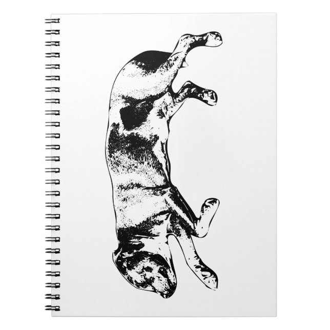 Breath of Calm – Ink Dog Daydream Notebook (Front)