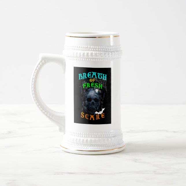 Breath Of Fresh Scare Beer Stein (Left)