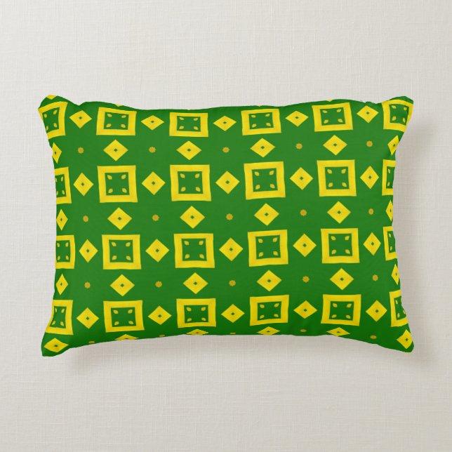Breath of Nature Seamless Pattern Accent Pillow (Front)