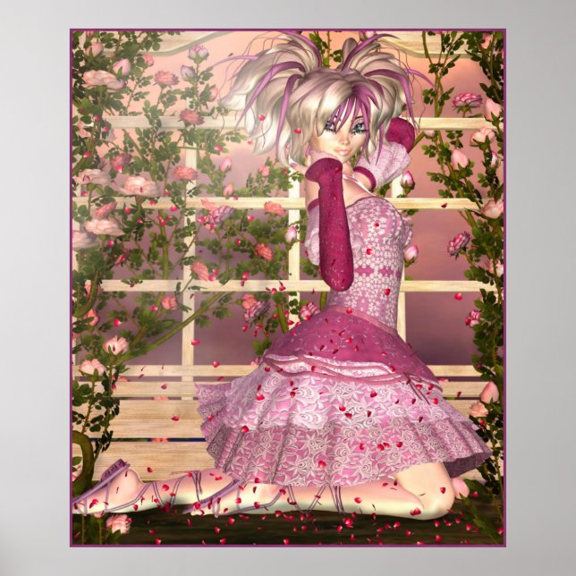 Breath of Rose Fantasy Art Poster (Front)