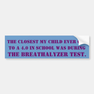 Breathalyzer Test Bumper Sticker