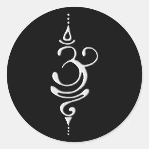 Breathe 3 classic round sticker