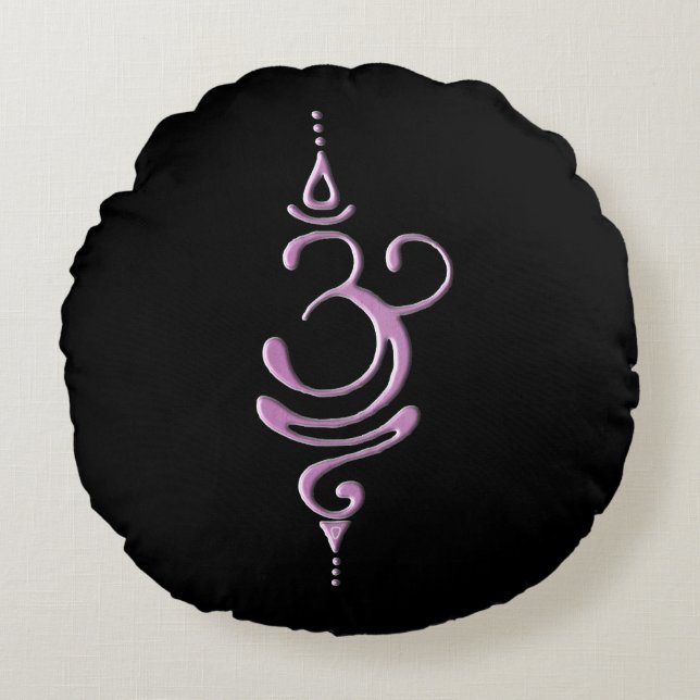 Breathe 5 round pillow (Front)