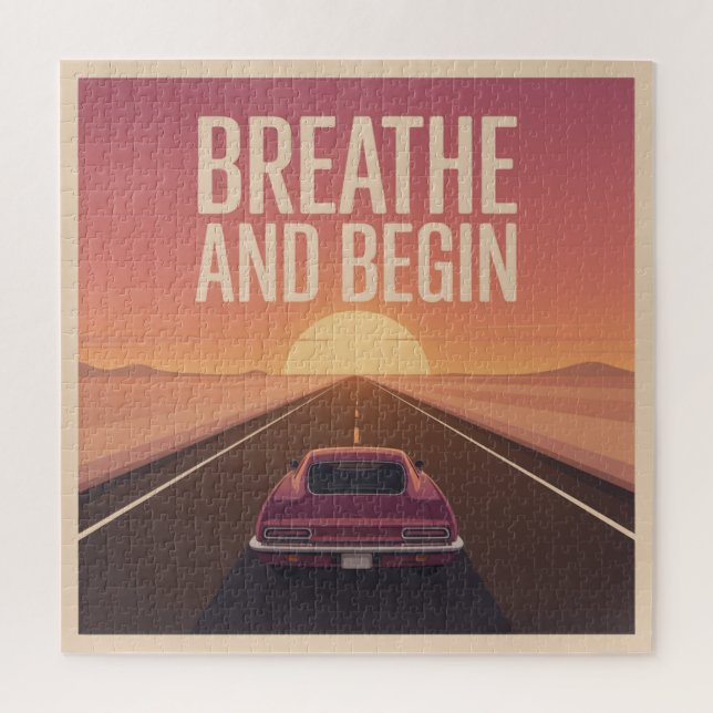 Breathe And Begin Jigsaw Puzzle (Vertical)