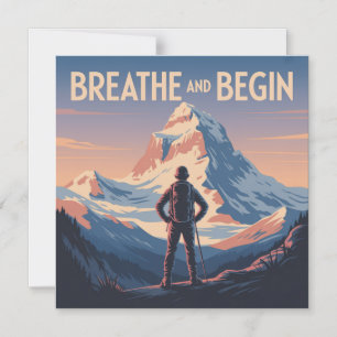Breathe And Begin Magnetic Invitation