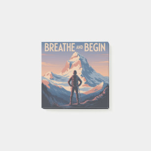 Breathe And Begin Post-it Notes