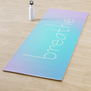Breathe Aqua and Lavender Gradient Yoga Mat