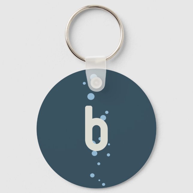 Breathe - Blue Key Ring (Front)