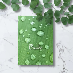 Breathe – Botanical Encouragement Card