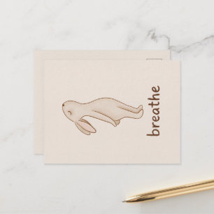 Breathe Bunny Postcard