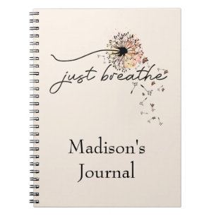Breathe Dandelion Butterfly Carnet Journal
