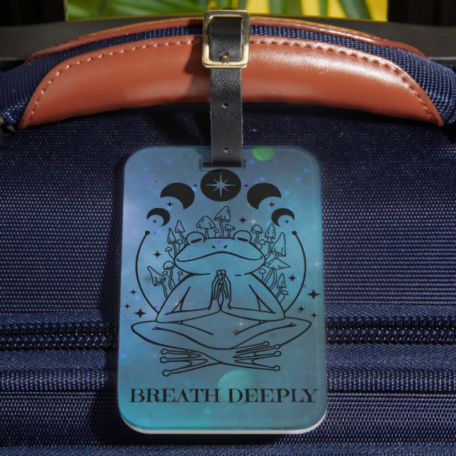 Breathe Deeply Luggage Tag (Front Insitu 2)